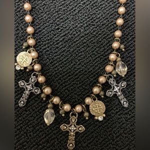 Brighton Gold Tone Cross Necklace